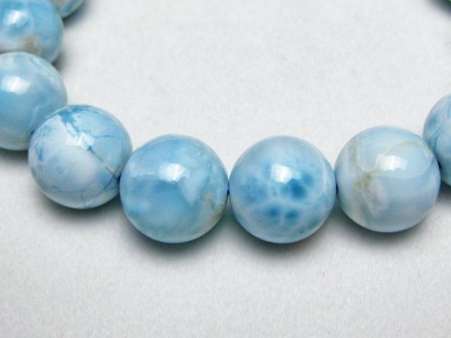 ラリマーブレスレット 13mm [T7-19978]