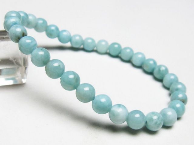 パワーストーン 天然石 ラリマーブレスレット 6mm [T7-21645]