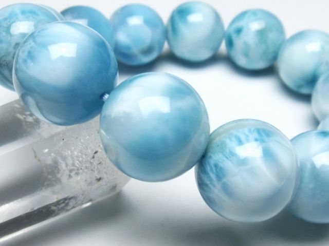 パワーストーン 天然石 ラリマーブレスレット 19mm [T7-21696]