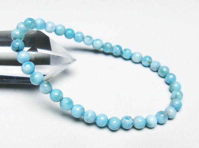 ラリマーブレスレット 5mm [T7-21985]