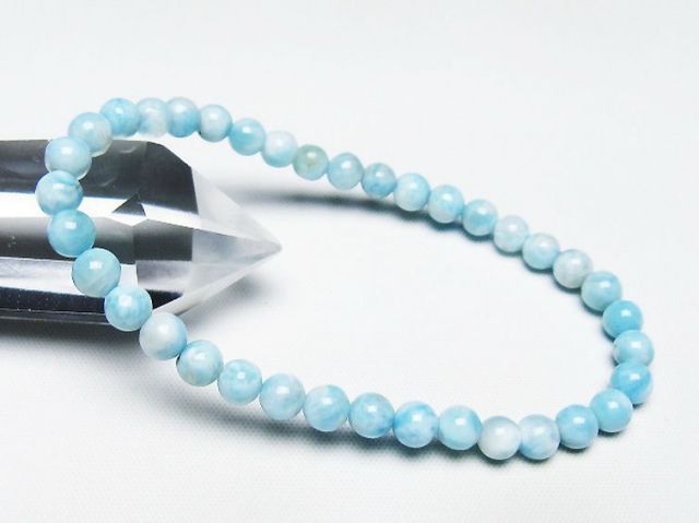 ラリマーブレスレット 5mm [T7-22058]