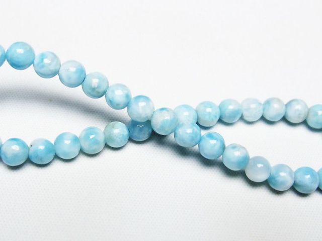 ラリマーブレスレット 5mm [T7-22058]