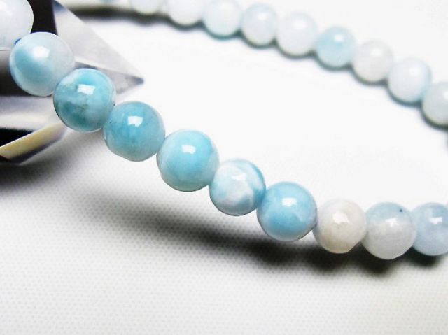 パワーストーン 天然石 ラリマーブレスレット 6mm [T7-22176]