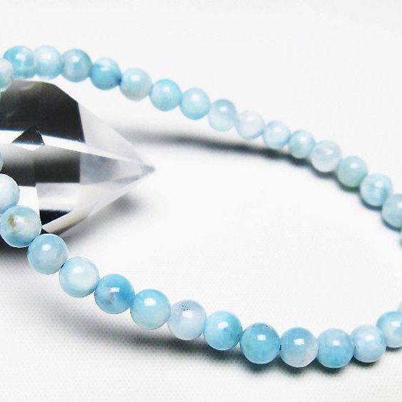 ラリマーブレスレット 5mm [T7-22243]