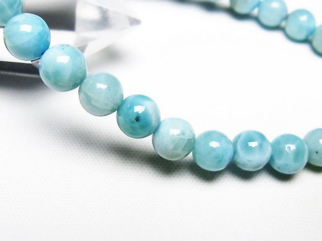 パワーストーン 天然石 ラリマーブレスレット 6mm [T7-22271]