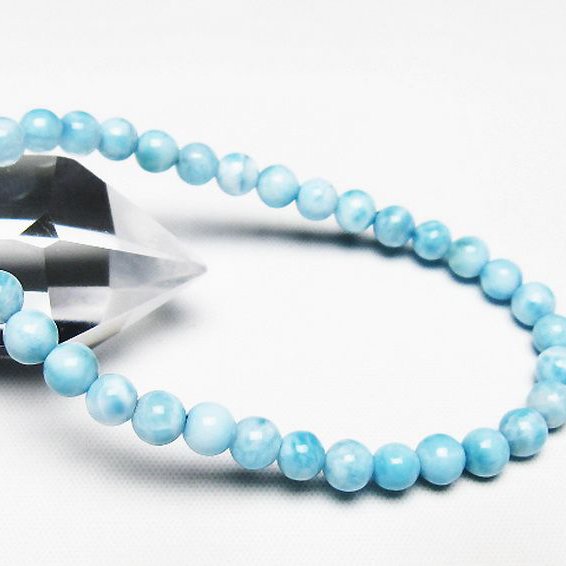 ラリマーブレスレット 5mm [T7-22287]