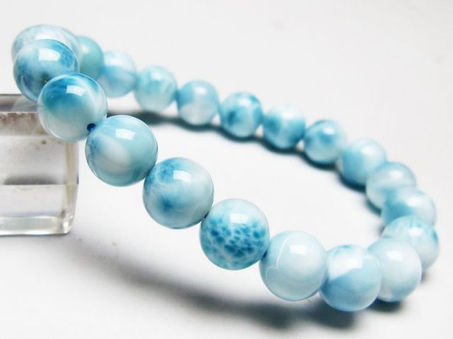 ラリマー ブレスレット 10mm ラリマー丸玉ブレスレット 10mm｜マライカ公式通販