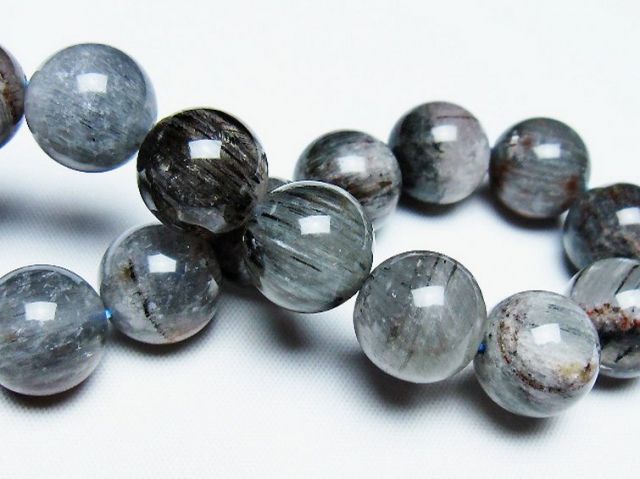 トルマリンルチルブレスレット 14mm [T702-6529]