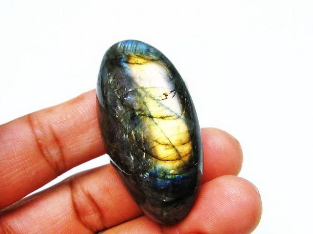 パワーストーン 天然石 ラブラドライト原石[T703-3929]1枚目