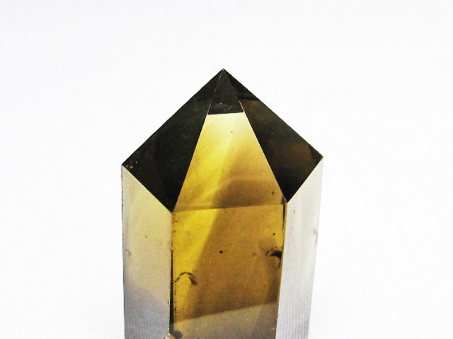 橘　 水晶 ライトニング水晶六角柱[T705-6356]