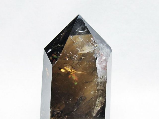 ライトニング水晶ガーデン水晶六角柱 [t705-7644]