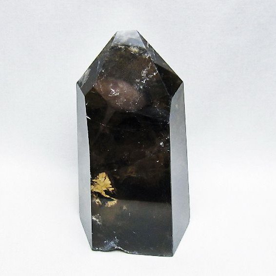 虹入りライトニング水晶ガーデン水晶六角柱 [t705-7663]