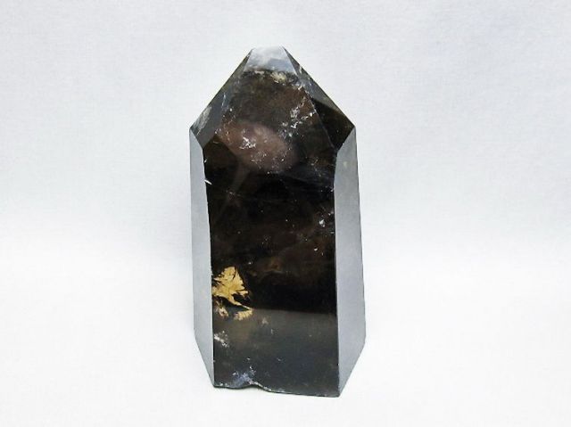 虹入りライトニング水晶ガーデン水晶六角柱 [t705-7663]