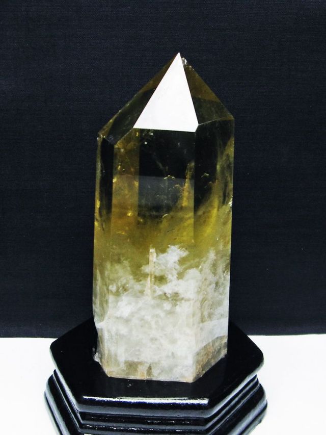 高品質 高透明 シトリン 黄水晶 六角柱 高品質 高透明 シトリン 黄水晶 六角柱 六角 柱