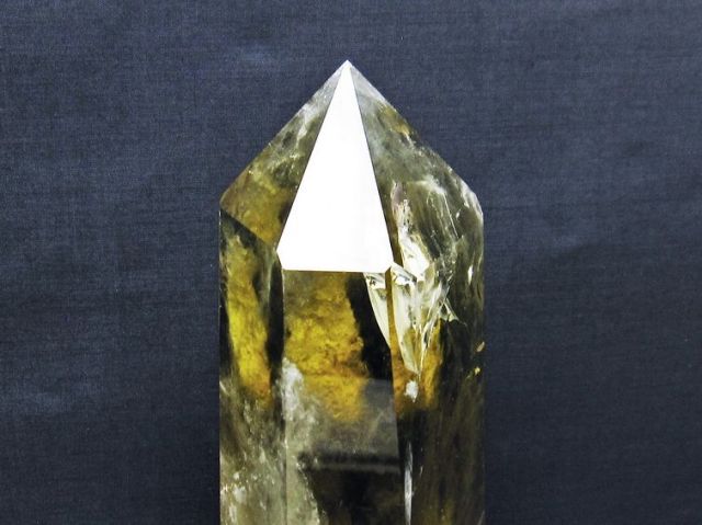 2Kgシトリン水晶六角柱[T719-4394]