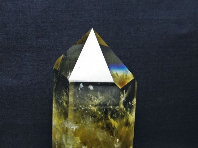 1.1Kgシトリン水晶六角柱[T719-4412]