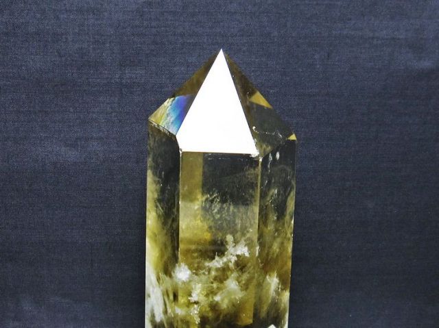 1.1Kgシトリン水晶六角柱[T719-4412]