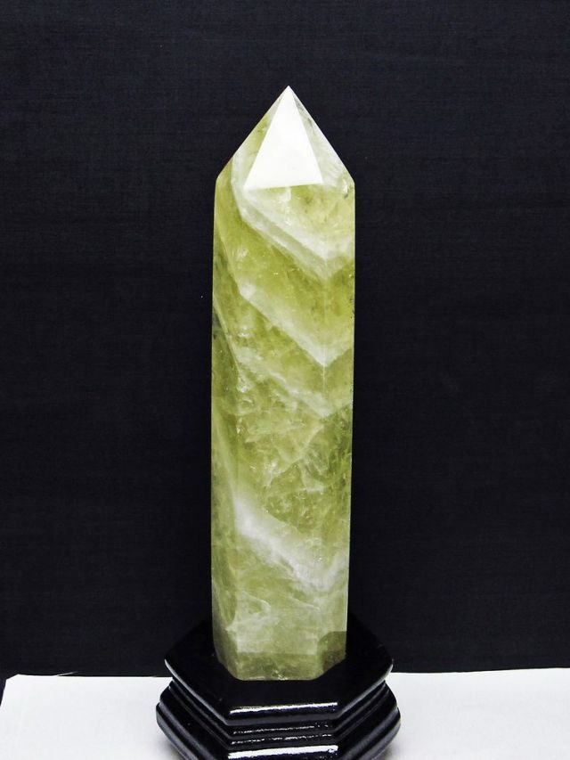 1.1Kgシトリン水晶六角柱[T719-4945]