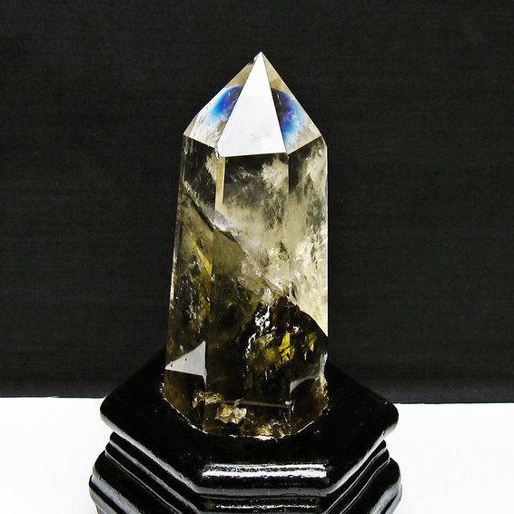 シトリン水晶六角柱[T719-4977]