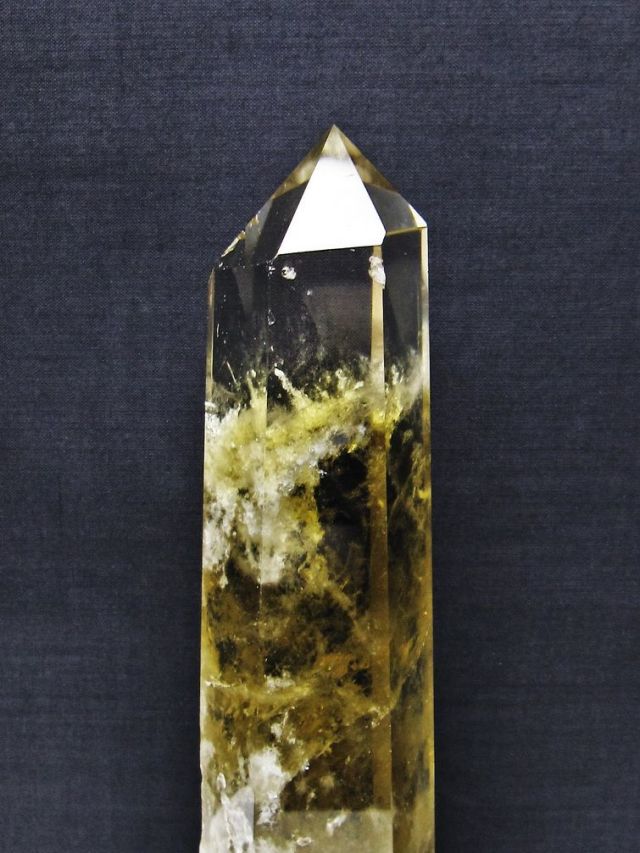 パワーストーン 天然石 シトリン水晶六角柱[T719-4984]