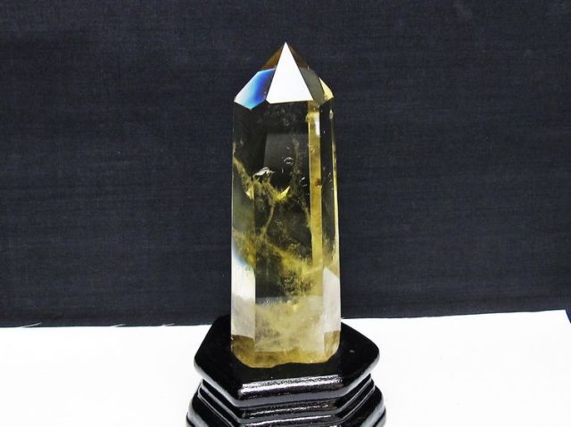 パワーストーン 天然石 シトリン水晶六角柱[T719-5003]