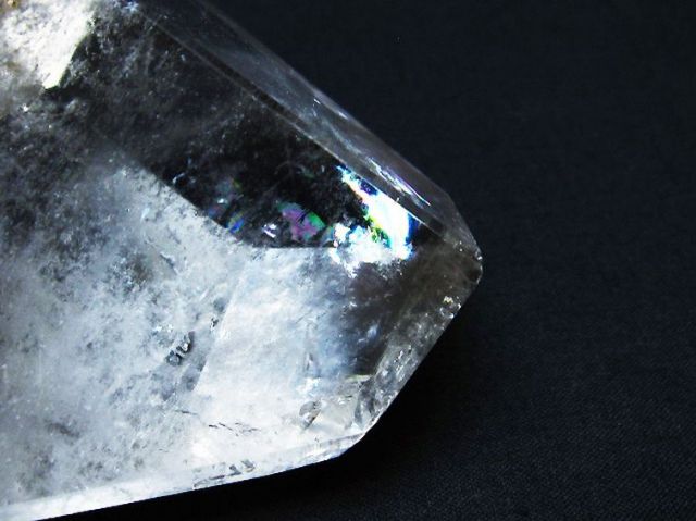 パワーストーン 天然石 虹入りヒマラヤ水晶ガーデン水晶原石[T72-2262]
