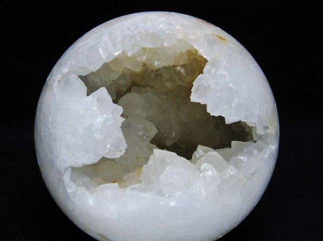 1.4Kgモロッコ産水晶 笑口丸玉 120mm [T722-1039]