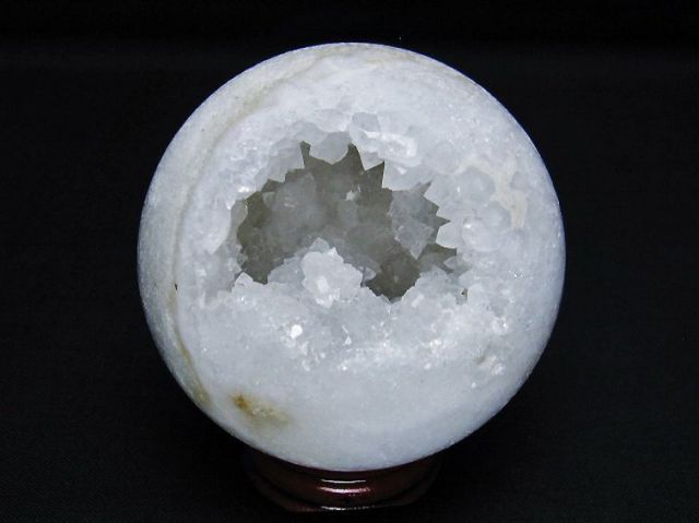 モロッコ産水晶 笑口丸玉 64mm [T722-685]