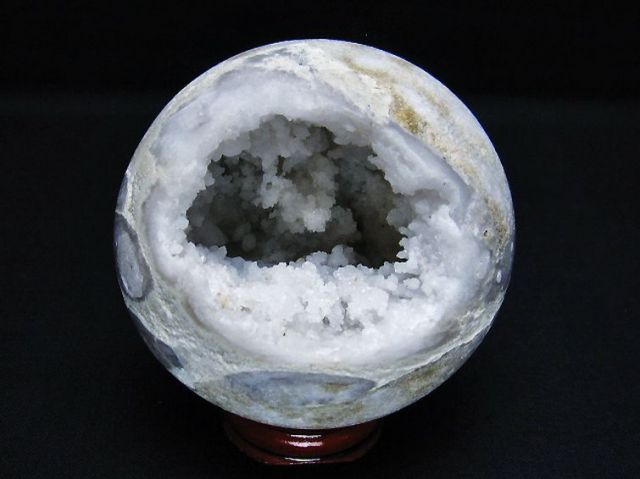 モロッコ産水晶 笑口丸玉 73mm [T722-719]
