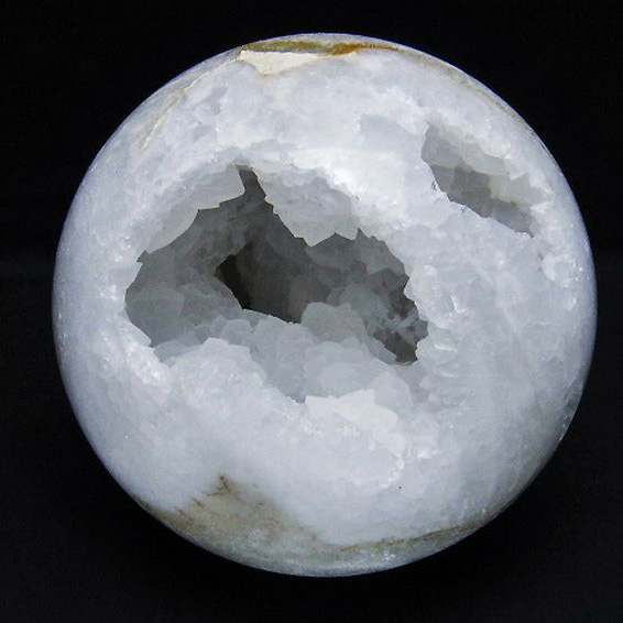 1.6Kgパワーストーン 天然石 モロッコ産水晶 笑口丸玉 117mm [T722-827]