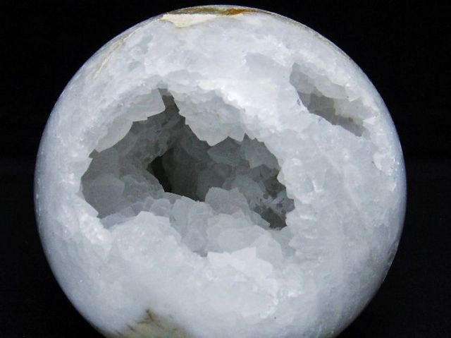 1.6Kgモロッコ産水晶 笑口丸玉 117mm [T722-827]