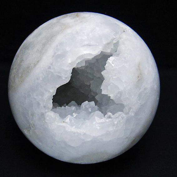 1.7Kgパワーストーン 天然石 モロッコ産水晶 笑口丸玉 120mm [T722-842]