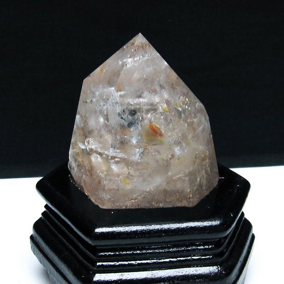 ✳️超凄✨びっしり密集したトルマリン✨虹入り ルチルインクォーツ 六角柱 天然石 ✳️超凄✨びっしり密集したトルマリン✨虹入り ルチルインクォーツ