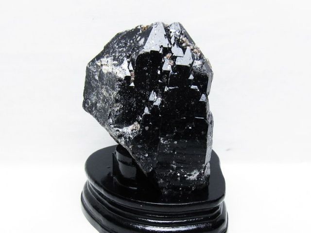 1.2Kg山東省産 モリオン 純天然 黒水晶 原石[T728-2390]