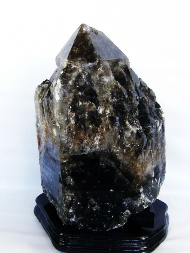 30.3Kgモリオン 純天然 黒水晶 カテドラルライブラリー水晶原石同梱不可[T735-3789]