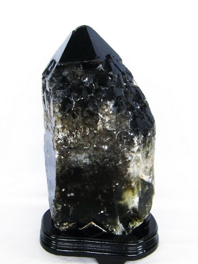 19.7Kgモリオン 純天然 黒水晶 カテドラルライブラリー水晶原石同梱不可[T735-3833]