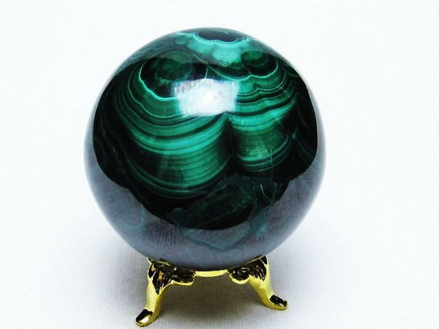 パワーストーン 天然石 マラカイト 丸玉 45mm [T740-688]