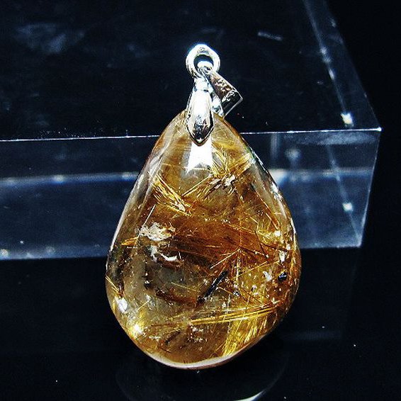 ゴールドタイチンルチルペンダント[T741-2104]