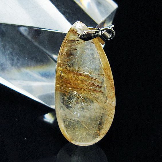 ゴールドタイチンルチルペンダント[T741-2195]