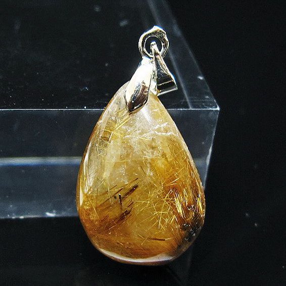 ゴールドタイチンルチルペンダント[T741-2262]