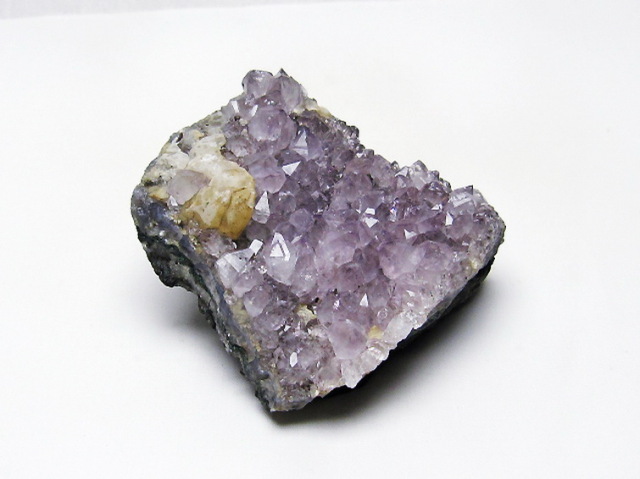 アメジスト カルサイト共生 クラスター 1.3Kg ブラジル産 アメジストクラスター カルサイト共生[T749-4138]