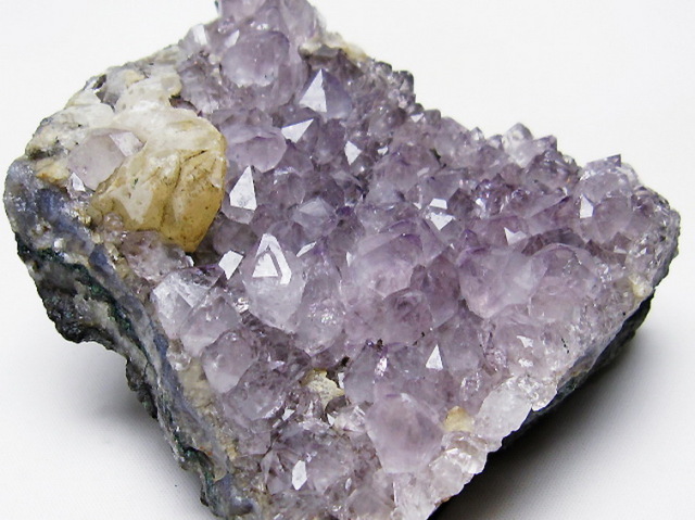 アメジストクラスター カルサイト共生[T749-3835]