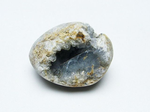 パワーストーン 天然石 セレスタイト天青石原石[T756-4792]1枚目