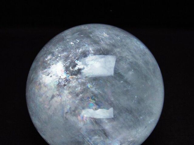 虹入りカルサイト丸玉78mm[T758-2025]