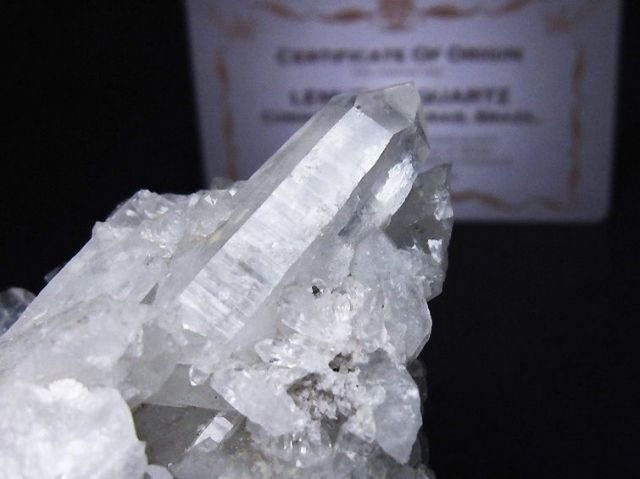 レムリアンシード 水晶 クラスター ミナスジェライス州コリント産 ※証明書付き[T759-1241]