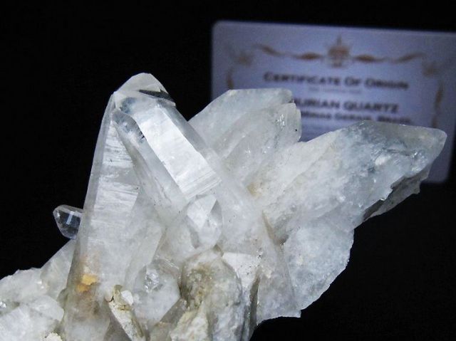 レムリアンシード 水晶 クラスター ミナスジェライス州コリント産 ※証明書付き[T759-1275]