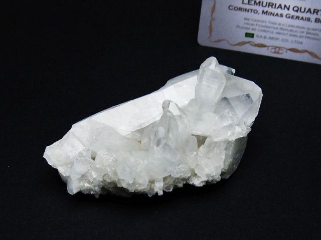 レムリアンシード 水晶 クラスター ミナスジェライス州コリント産 ※証明書付き[T759-1279]