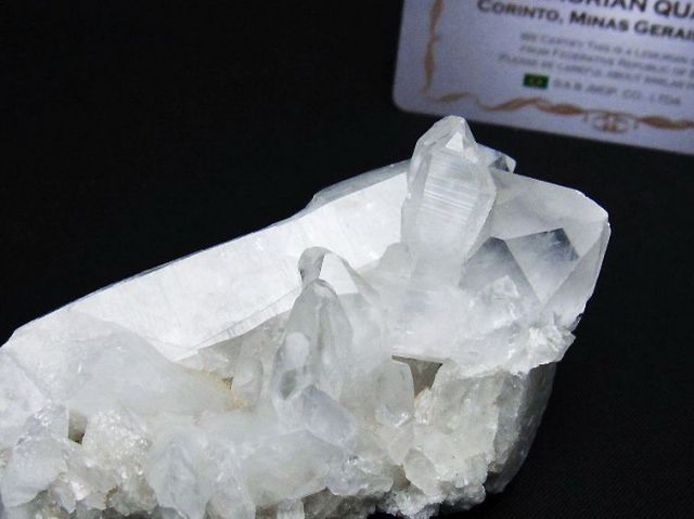 レムリアンシード 水晶 クラスター ミナスジェライス州コリント産 ※証明書付き[T759-1279]
