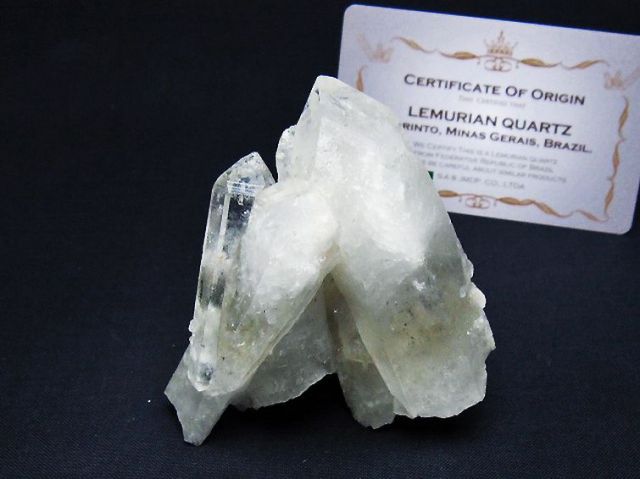 レムリアンシード 水晶 クラスター ミナスジェライス州コリント産 ※証明書付き[T759-1297]