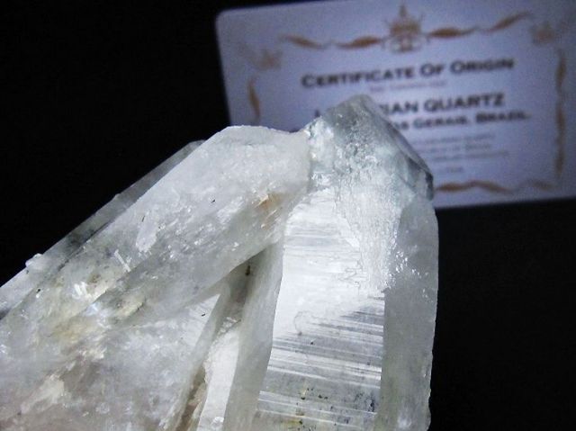 レムリアンシード 水晶 クラスター ミナスジェライス州コリント産 ※証明書付き[T759-1297]